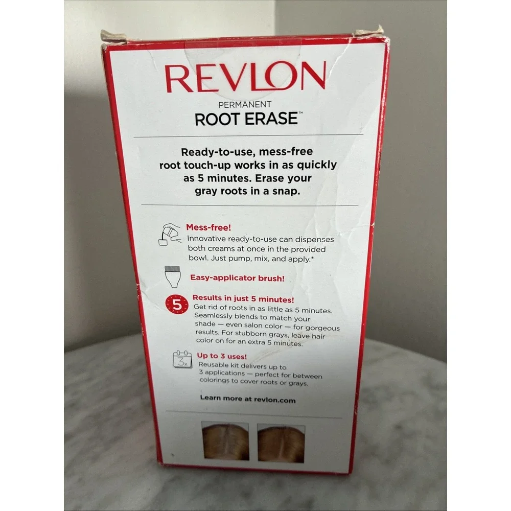 REVLON ROOT ERASE Permanent 7 DARK BLONDE 100% Grey Coverage Discontinued